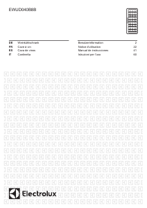 Manual de uso Electrolux EWUD040B8B Vinoteca