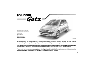 Handleiding Hyundai Getz (2008)