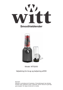 Bruksanvisning Witt WTG250 Blender