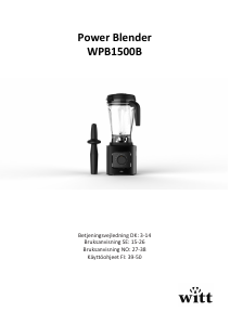 Bruksanvisning Witt WPB1500B Blender