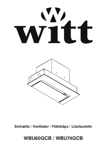 Brugsanvisning Witt WBU60GCB Emhætte