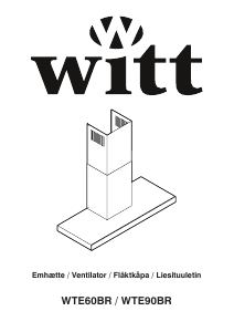 Bruksanvisning Witt WTE90BR Kjøkkenvifte