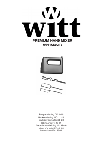 Handleiding Witt WPHM450B Handmixer