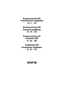 Bruksanvisning Witt WHP30 Kokeplate