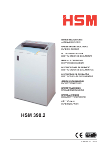 Bedienungsanleitung HSM Classic 390.2 Aktenvernichter