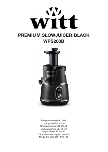 Bruksanvisning Witt WPS200B Juicepress