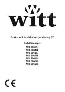 Bruksanvisning Witt WIC906BU Spis
