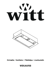 Bruksanvisning Witt WBU60RB Kjøkkenvifte