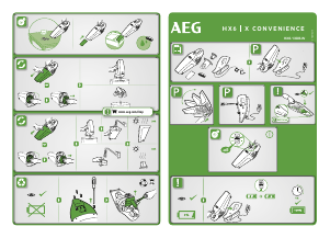 Manuale AEG HX6-13DB-W Aspirapolvere a mano