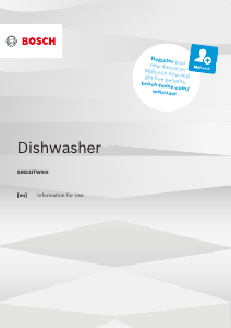 Manual Bosch SMS2ITW00I Dishwasher