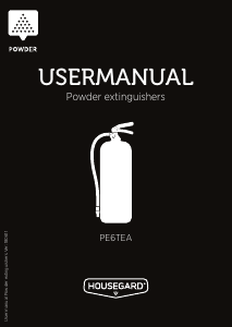 Manual Housegard PE6TEA Fire Extinguisher