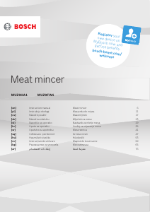 Manual Bosch MUZ9HA1 Tocator carne
