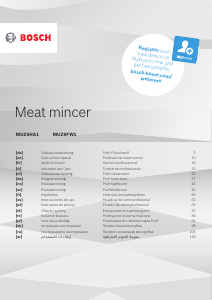 Manual Bosch MUZ9BS1 Picadora de carne