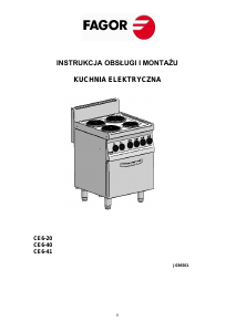 Instrukcja Fagor CE6-20 Kuchnia