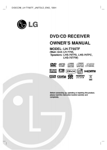 Manual LG LH-T755TF Home Theater System