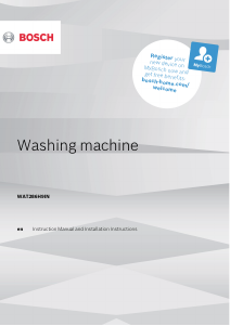 Manual Bosch WAT286H8IN Washing Machine