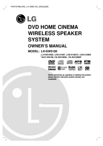 Handleiding LG LH-W5100D Home cinema set