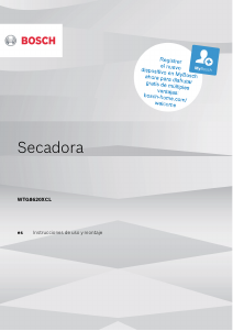 Manual de uso Bosch WTG8620XCL Lavadora