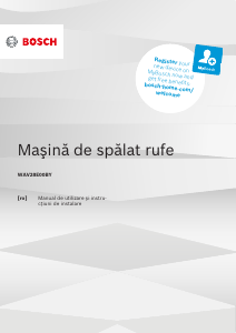 Manual Bosch WAV28E00BY Mașină de spălat