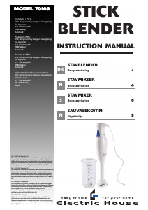 Bruksanvisning Electric House 70160 Stavmixer