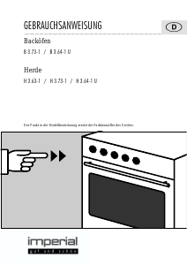 Bedienungsanleitung Imperial B 3.73-1 Backofen