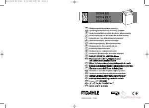 Mode d’emploi Dahle 20314 ELC Destructeur