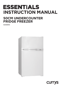 Manual Currys Essentials CUC50W12 Fridge-Freezer