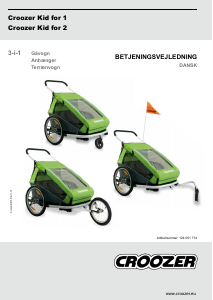 Brugsanvisning Croozer Kid for 2 Cykelanhænger