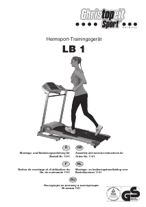 Bedienungsanleitung Christopeit LB1 Laufband