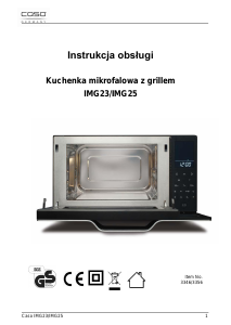 Instrukcja Caso IMG 25 Kuchenka mikrofalowa