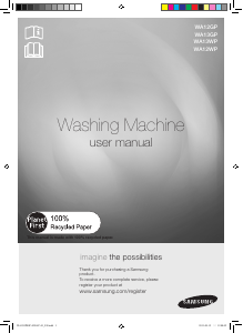 Manual Samsung WA13WP Washing Machine