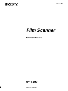 Manual de uso Sony UY-S100 Escáner de película