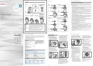 Manual Bosch MGM8842GIN Blender