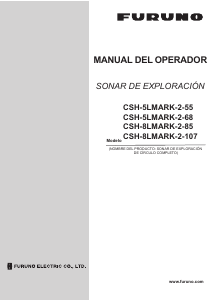 Manual de uso Furuno CSH-8LMARK-2-107 Sonda de pesca