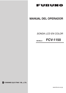 Manual de uso Furuno FCV-1150 Sonda de pesca
