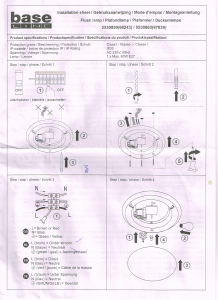 Manual Baseline 5530863(67839) Flush Lamp