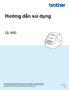 Hướng dẫn sử dụng Brother QL-800 Máy in nhãn