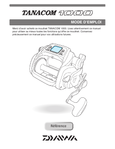 Mode d’emploi Daiwa Tanacom 1000 Moulinet de pêche