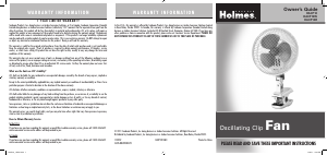 Handleiding Holmes HACP10B-U Ventilator