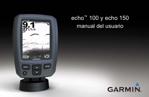 Manual de uso Garmin echo 100 Sonda de pesca