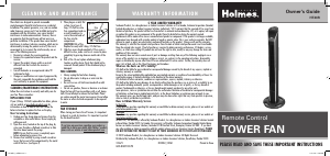 Manual Holmes HT43R-U Fan