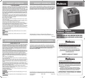 Manual de uso Holmes HCH4051-UM Calefactor