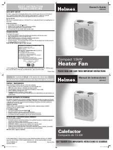Manual Holmes HFH111T-U Heater