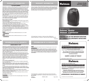 Manual de uso Holmes HCH5250B-TG Calefactor
