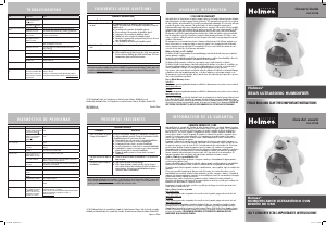 Manual de uso Holmes HUL2723B-UM Humidificador