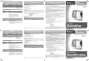 Manual Holmes HM1296 Humidifier