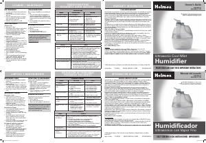 Manual de uso Holmes HUL242-U Humidificador