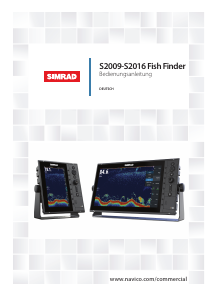 Bedienungsanleitung Simrad S2016 Fischfinder