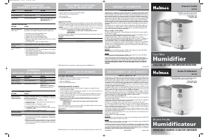 Manual Holmes HM1746 Humidifier