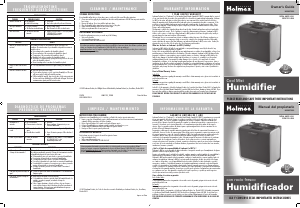 Manual de uso Holmes HCM3755C-WM-2 Humidificador